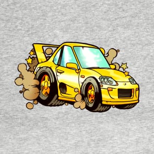 Cute Car Chibi Yellow T-Shirt